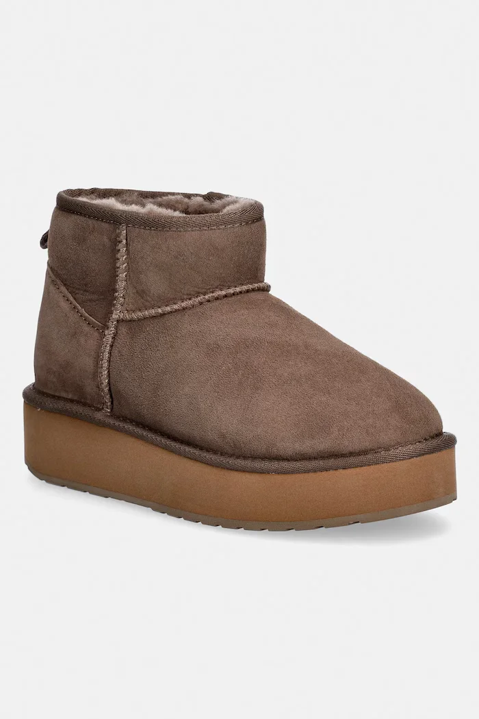 EMU Australia Велурени апрески Stinger Micro Flatform 2.0 в кафяво W13296
