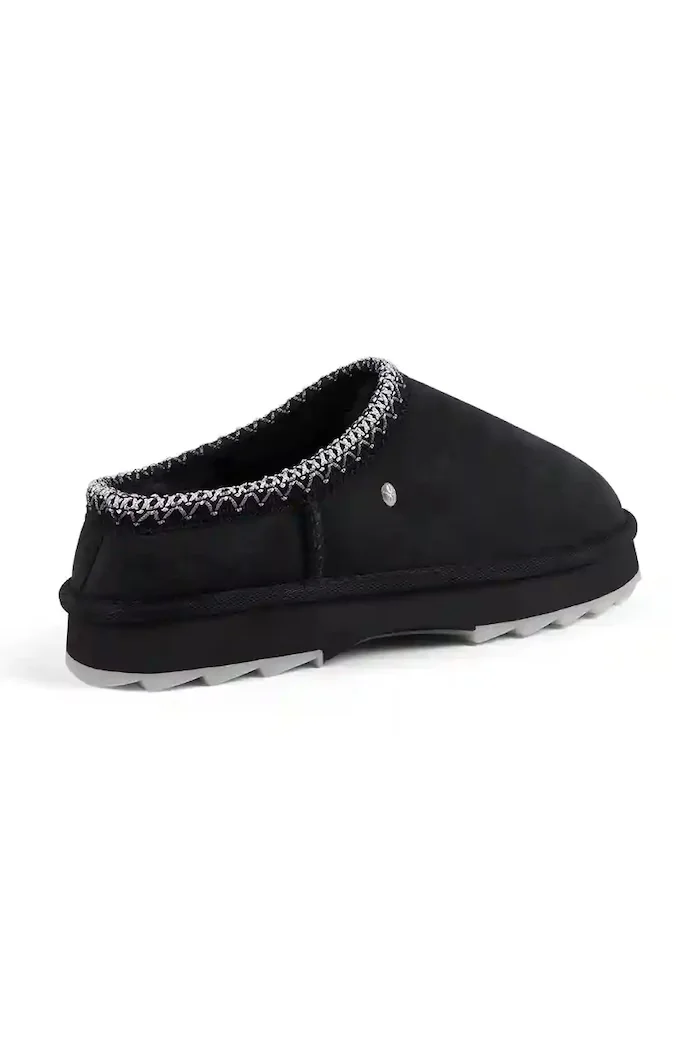 EMU Australia Велурени чехли Sharky Scuff в черно W13179 Black