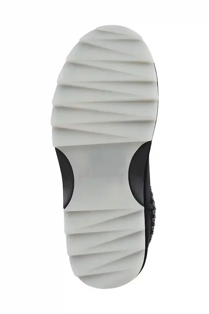 EMU Australia Велурени чехли Sharky Scuff в черно W13179 Black