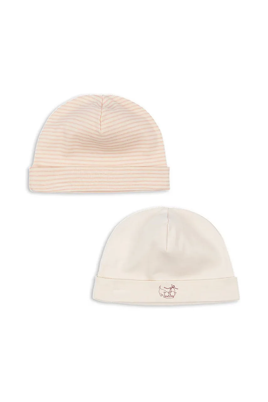 Fanga Fontana Бебешка памучна шапка FIO STRIPE 2 PACK BEANIE OCS (2 броя)