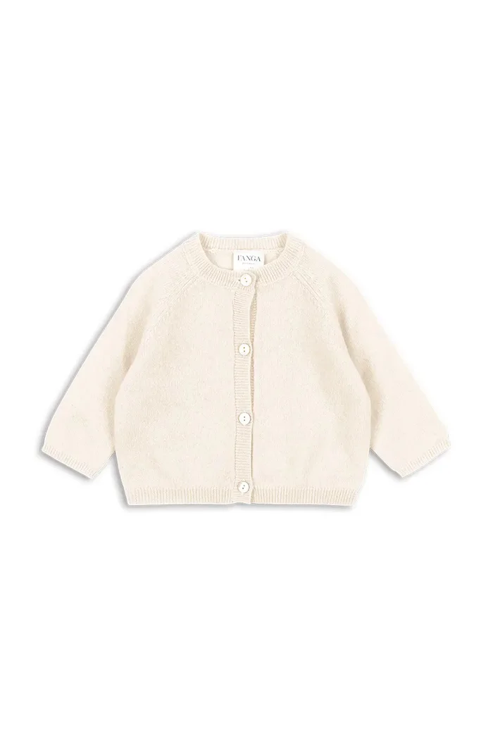 Fanga Fontana Бебешка жилетка от вълна SAVORA CARDIGAN в бежово FA100047