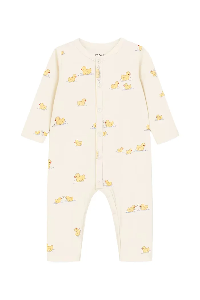 Fanga Fontana бебешки гащеризон за деца от памук BELLO DUE ONESIE OCS бежов FA100070
