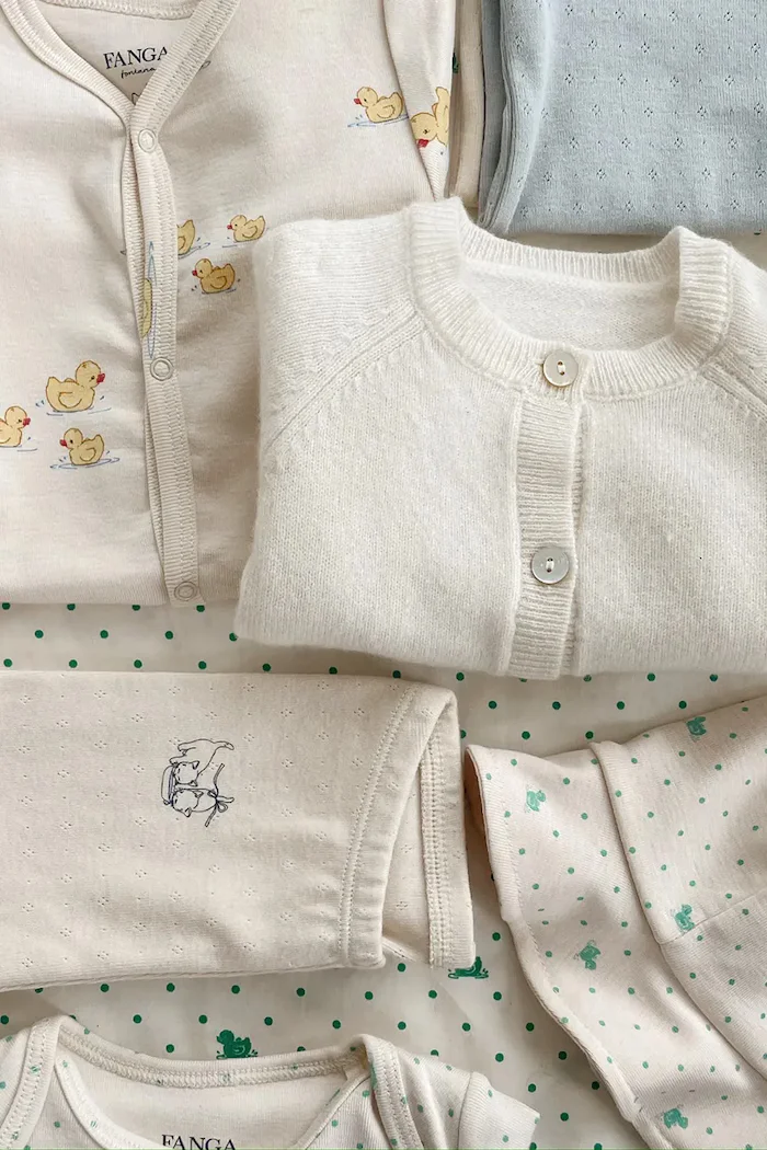 Fanga Fontana бебешки гащеризон за деца от памук BELLO DUE ONESIE OCS бежов FA100070