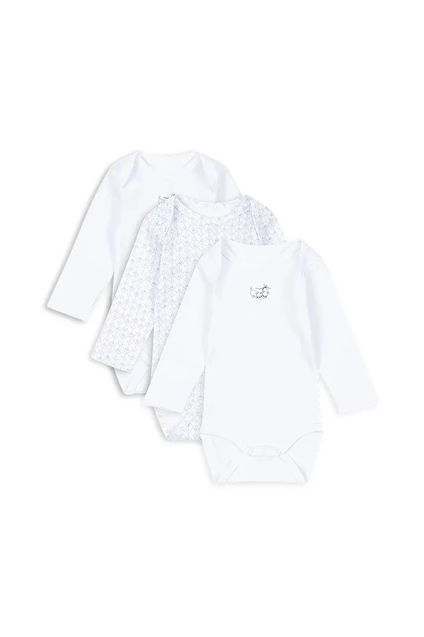 Fanga Fontana Бебешко боди от памук FIO 3 PACK LS BODY OCS (3 броя)