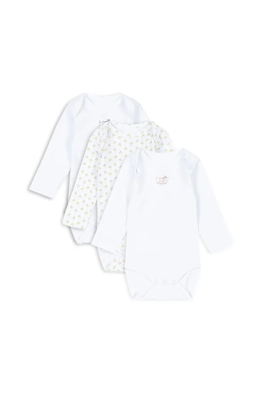 Fanga Fontana Бебешко боди от памук FIO 3 PACK LS BODY OCS (3 броя)