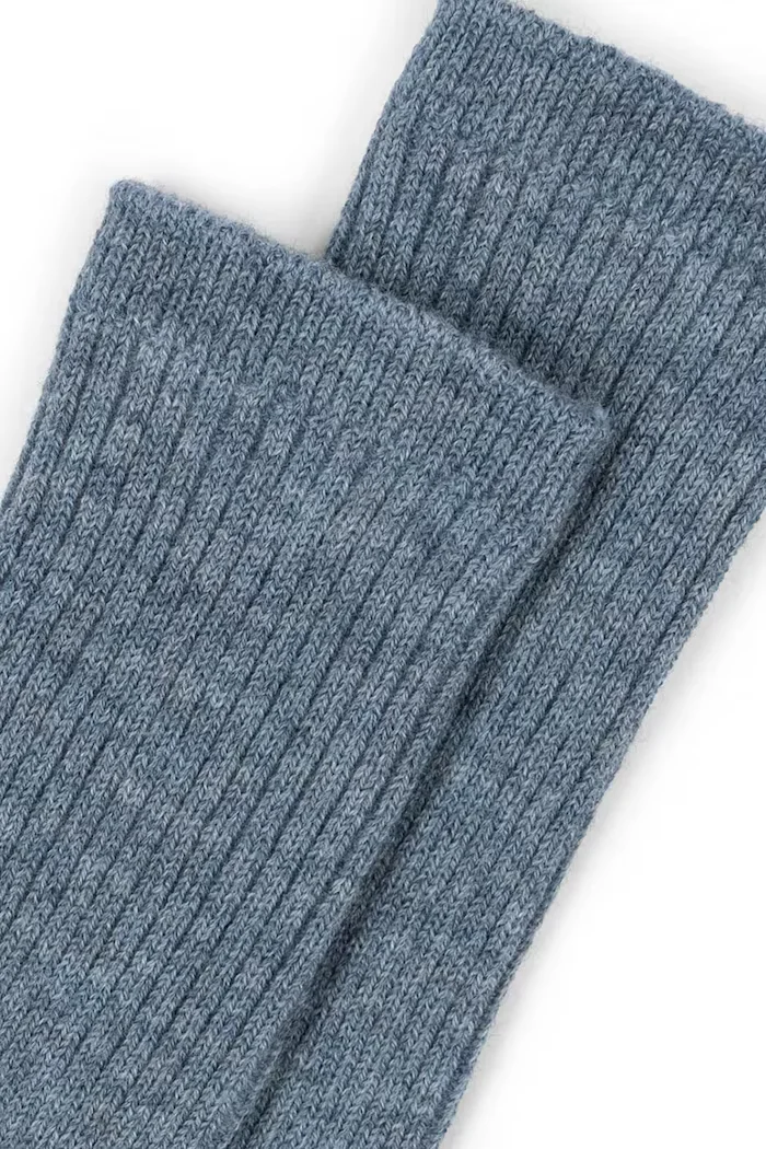 Fanga Fontana Вълнени чорапи LANA LIGHT KNITTED SOCKS в синьо FA100053