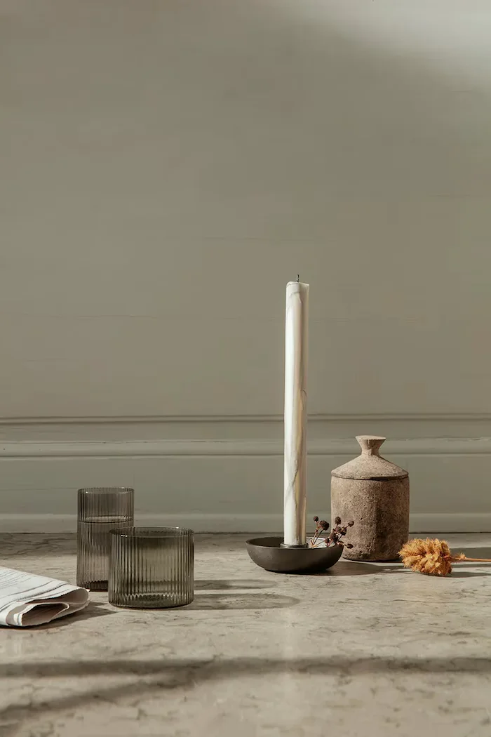 Ferm Living Чаша (4 броя) в сиво