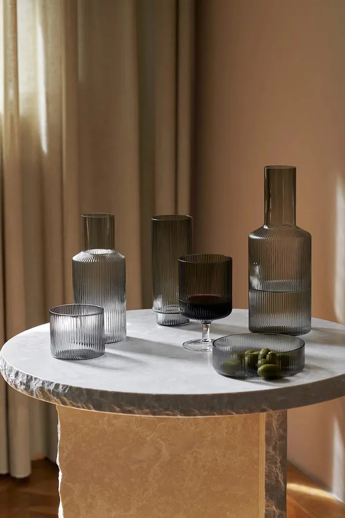 Ferm Living Чаша (4 броя) в сиво