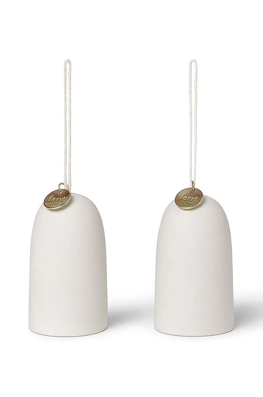 Ferm Living Коледна украса Bell Ceramic Ornaments (2 броя)