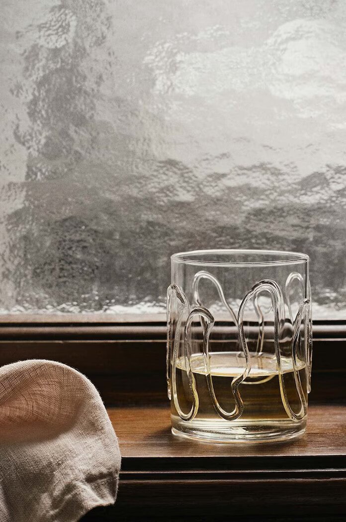 Ferm Living Комплект чаши Doodle Glasses 350 ml (2 броя) в прозрачен цвят