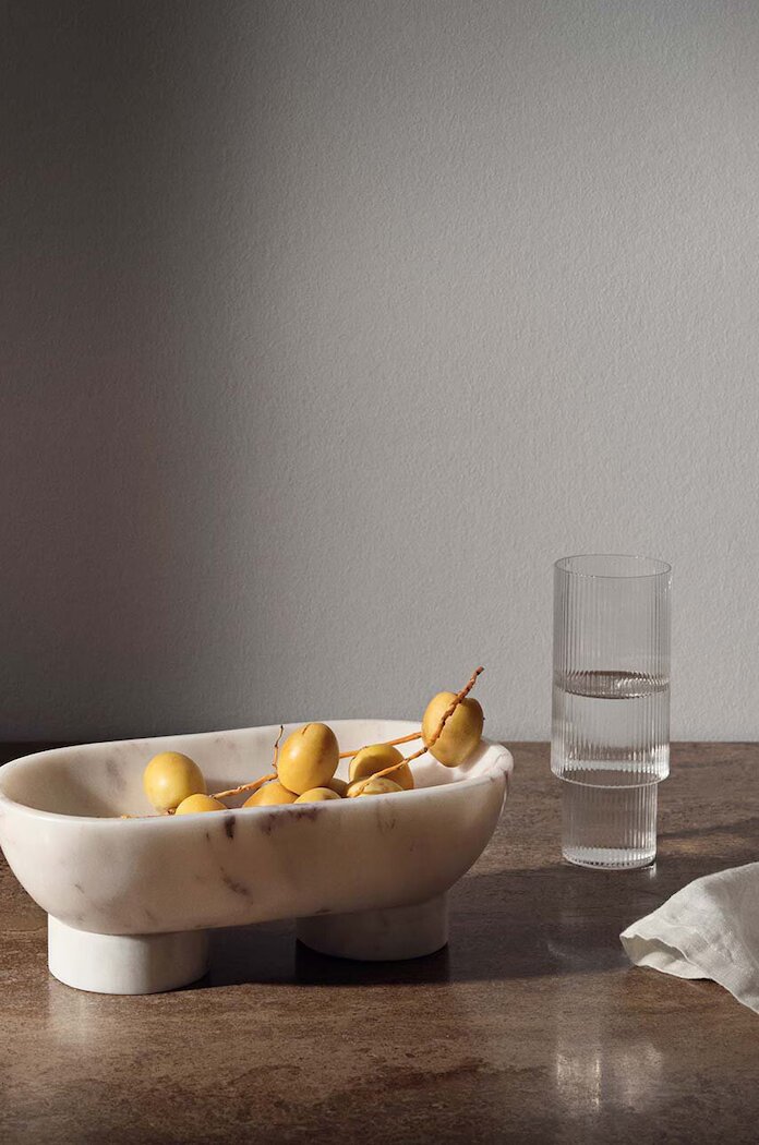 Ferm Living Комплект чаши Ripple 300 ml (4 броя) в прозрачен цвят