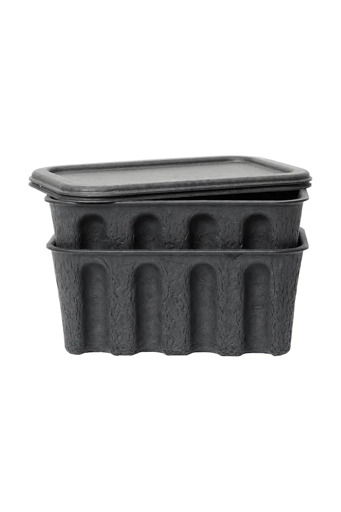 Ferm Living Кутия за съхранение 30 x 15 cm в сиво