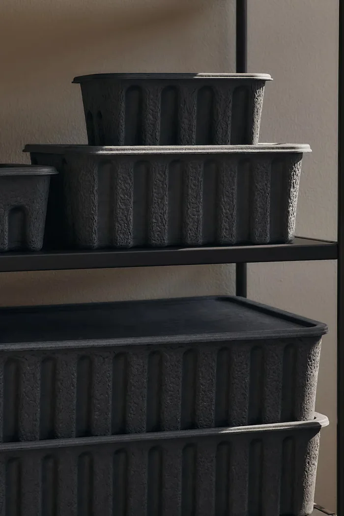 Ferm Living Кутия за съхранение 30 x 15 cm в сиво