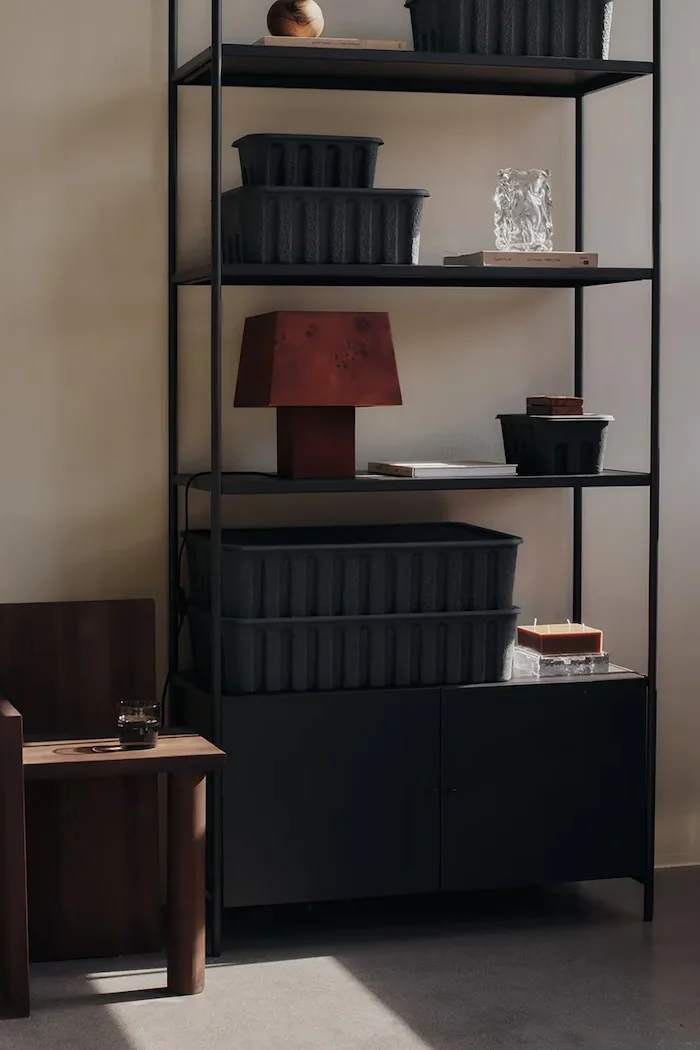 Ferm Living Кутия за съхранение 30 x 15 cm в сиво