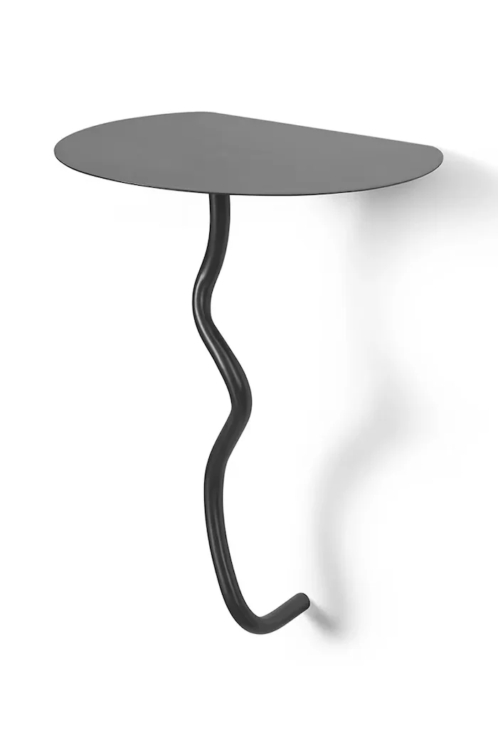 Ferm Living Стенна маса Curvature в черно