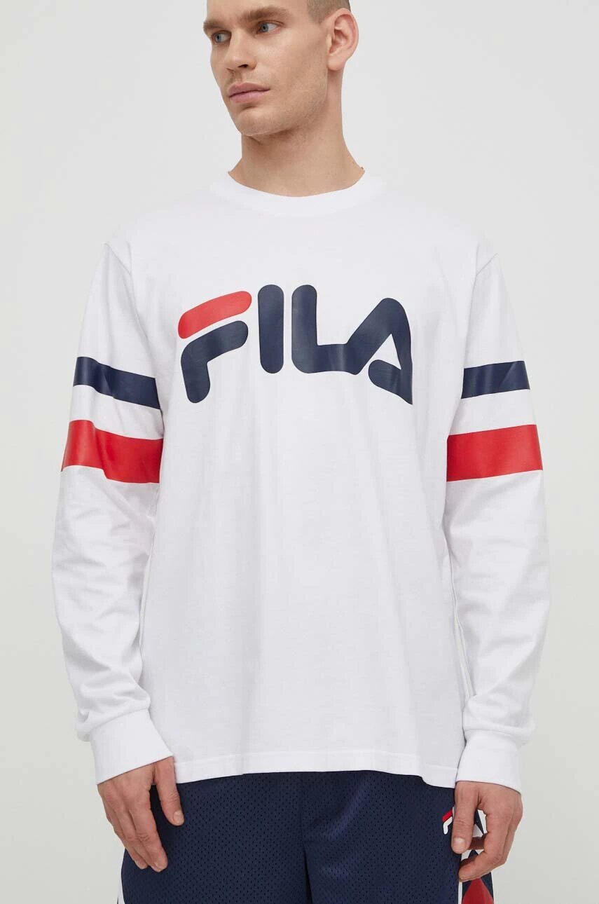 Fila Памучна блуза с дълги ръкави Luohe