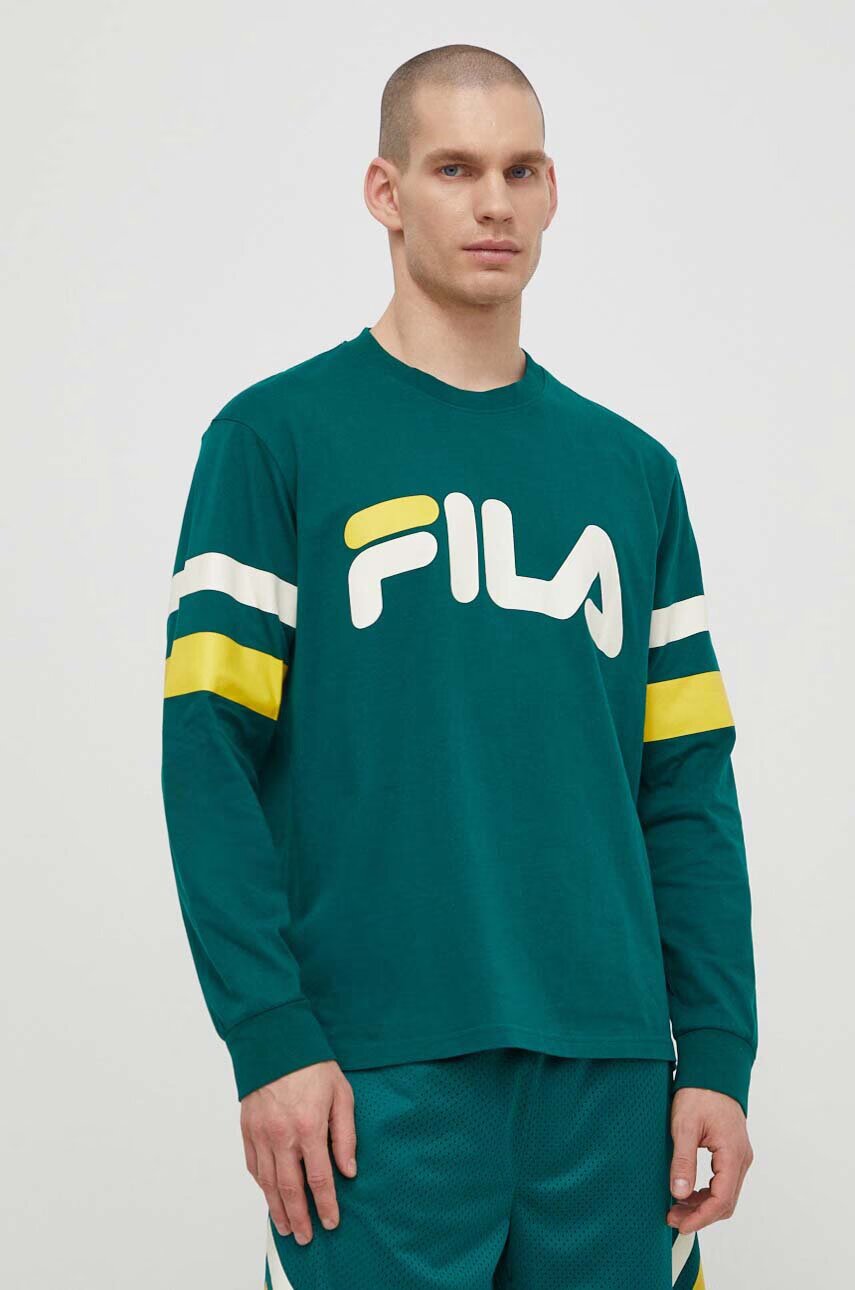Fila Памучна блуза с дълги ръкави Luohe