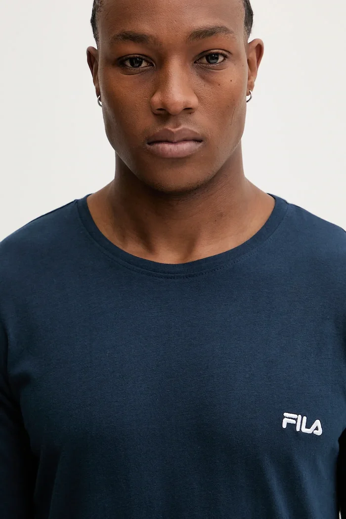 Fila Памучна пижама в тъмносиньо с десен FPW1237
