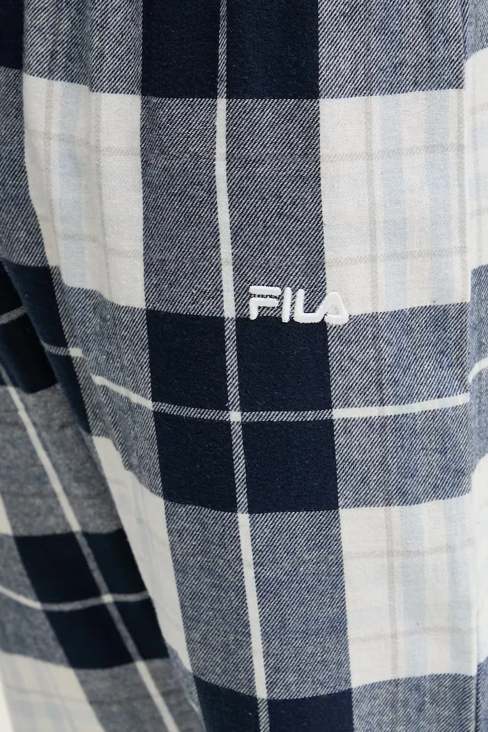 Fila Памучна пижама в тъмносиньо с десен FPW1237