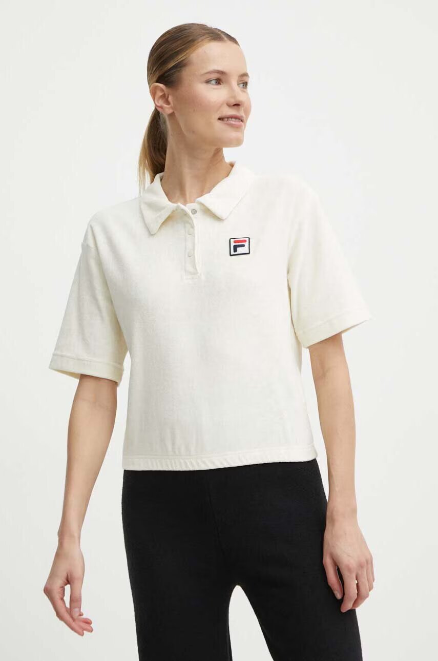 Fila Памучна тениска с яка Lusaka