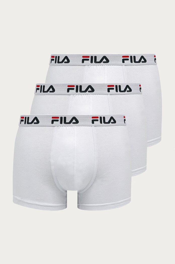 Fila прилепнали боксерки мъжки с памук 2 броя бели