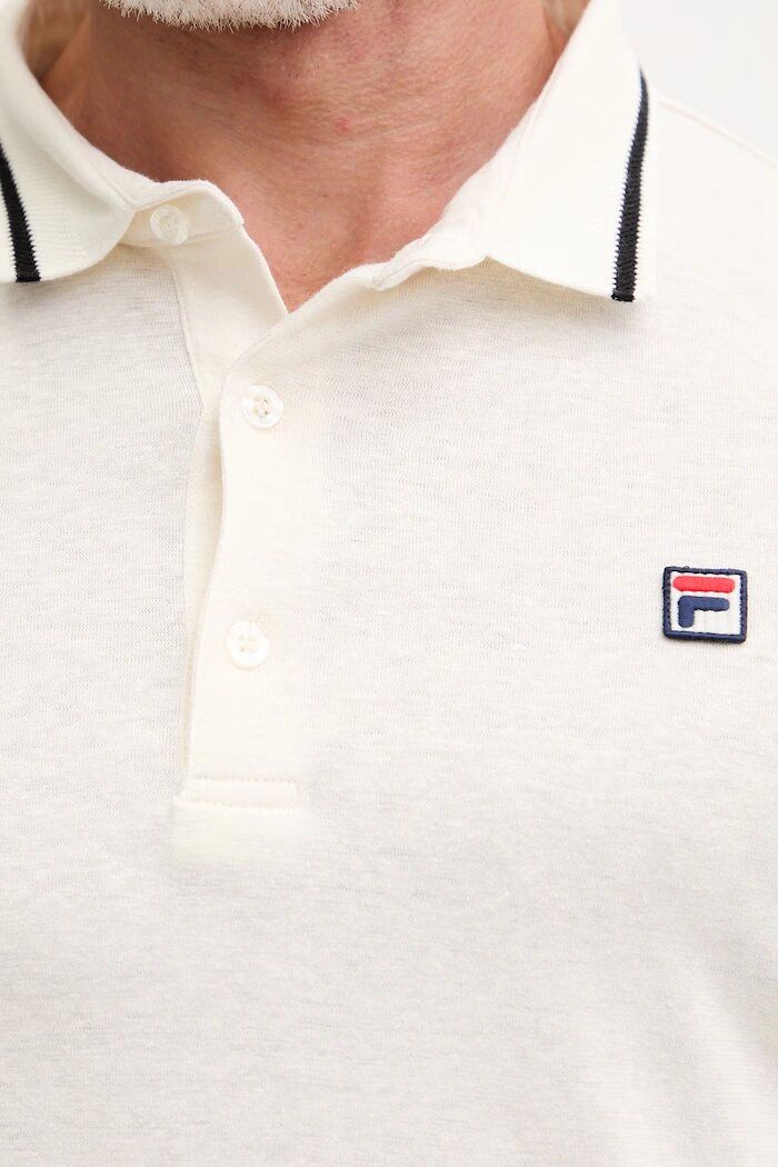 Fila тениска с яка мъжка MONZA бежова FAM1175