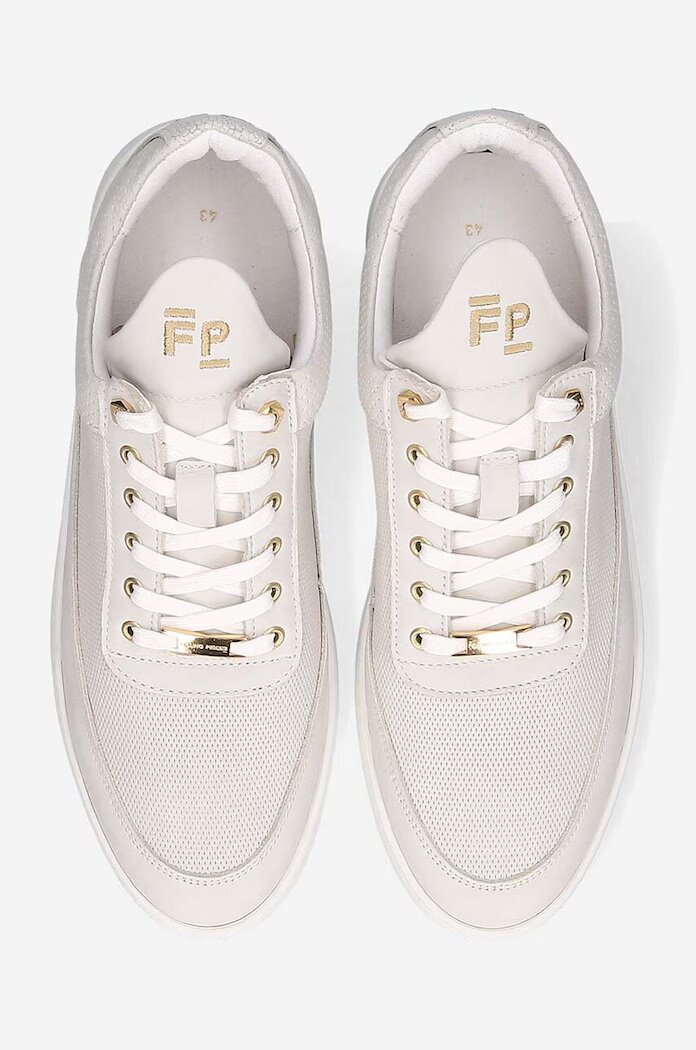 Filling Pieces Кожени маратонки Low Top Aten в сиво 10126591890