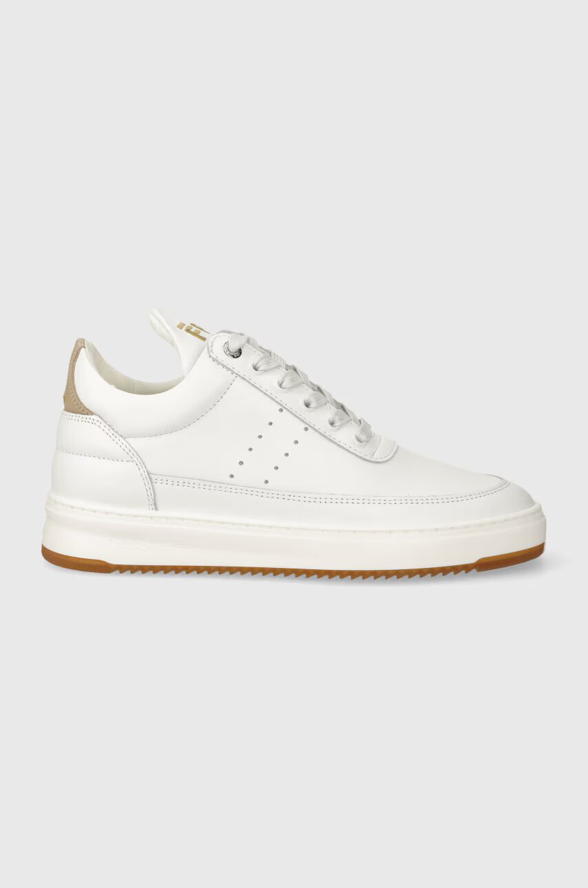 Filling Pieces Кожени маратонки Low Top Bianco