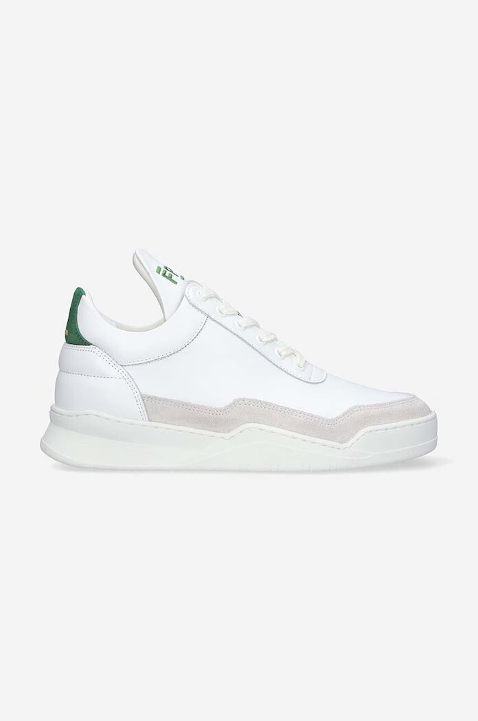 Filling Pieces Кожени маратонки Low Top Ghost в бяло 10120631926