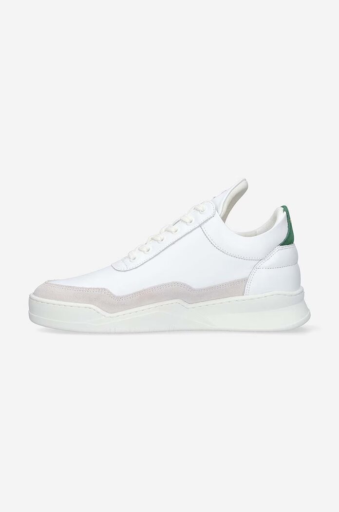 Filling Pieces Кожени маратонки Low Top Ghost в бяло 10120631926