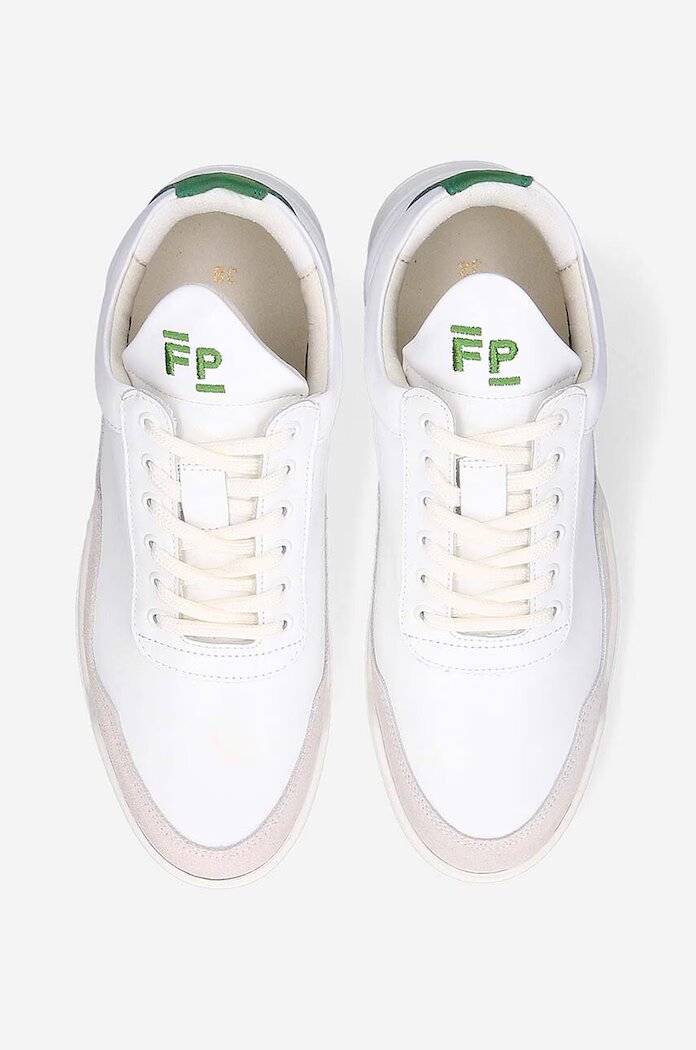 Filling Pieces Кожени маратонки Low Top Ghost в бяло 10120631926