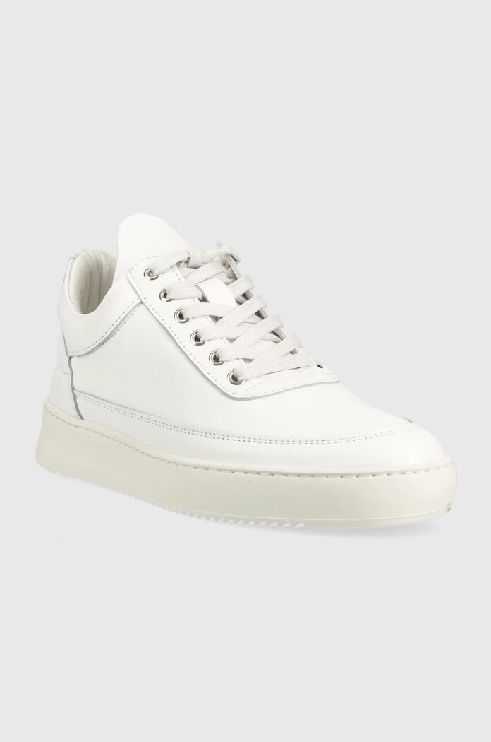 Filling Pieces Кожени маратонки Low Top Ripple Nappa в бяло 25121721855
