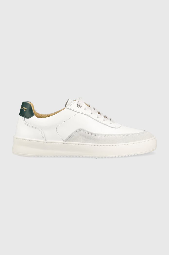 Filling Pieces Кожени маратонки Mondo Squash в бяло 46733331901