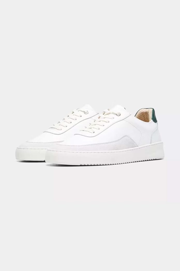 Filling Pieces Кожени маратонки Mondo Squash в бяло 46733331901