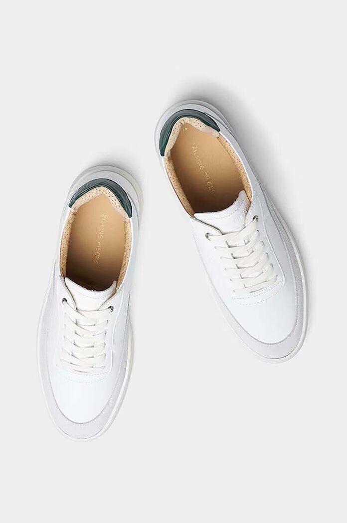 Filling Pieces Кожени маратонки Mondo Squash в бяло 46733331901