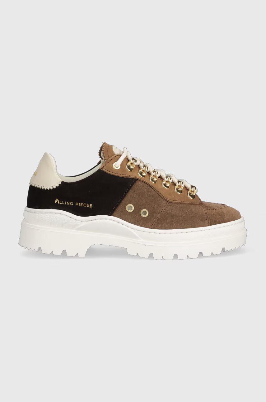 Filling Pieces Велурени маратонки Court Serrated Topaz