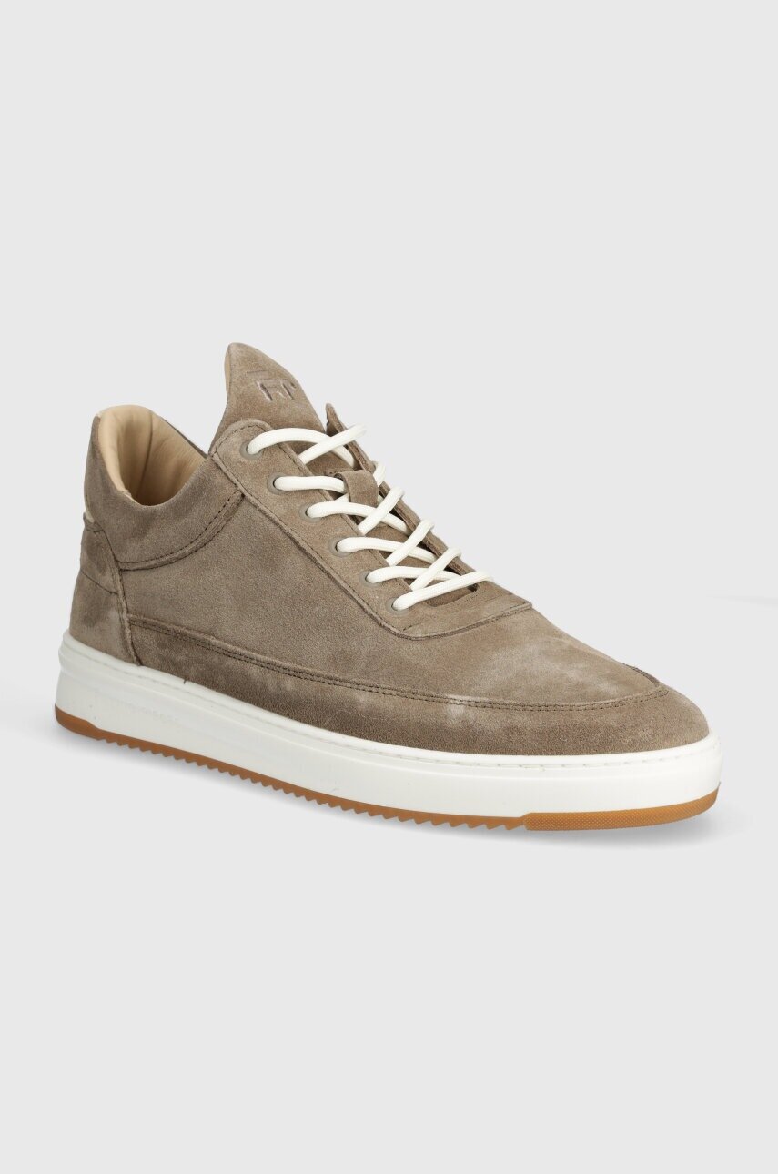 Filling Pieces Велурени маратонки Low Top Ripple Suede