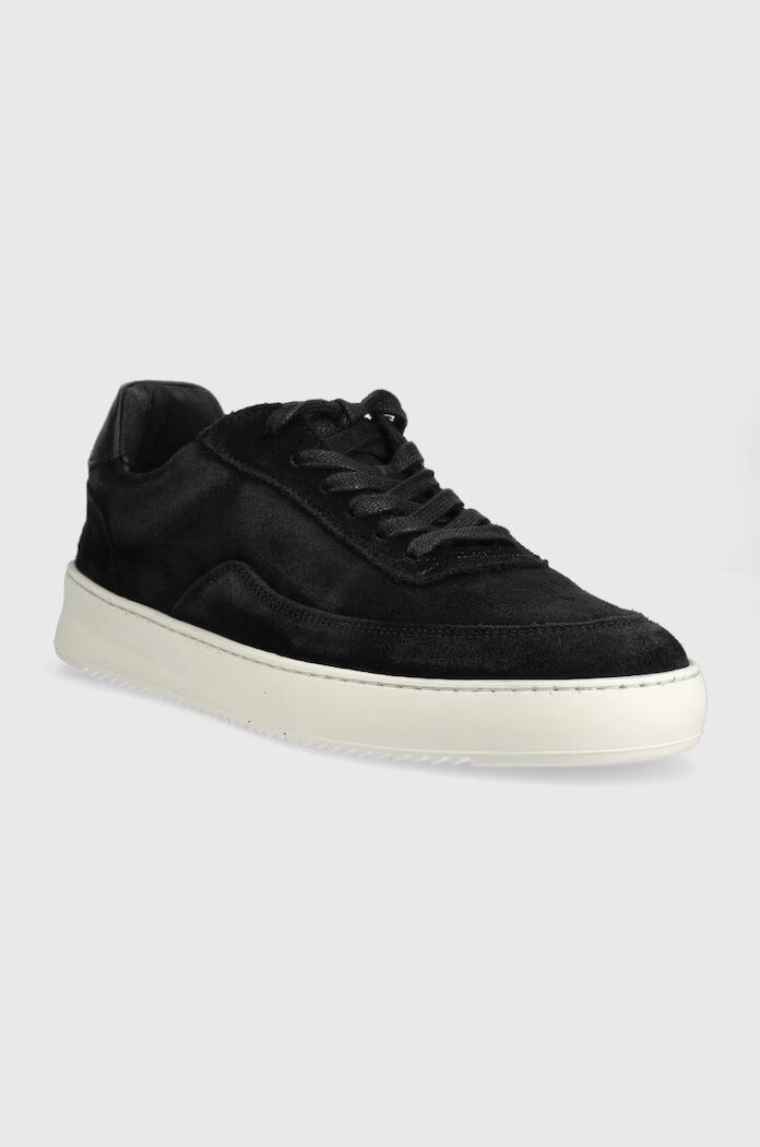 Filling Pieces Велурени маратонки Mondo Suede в черно 46733731284