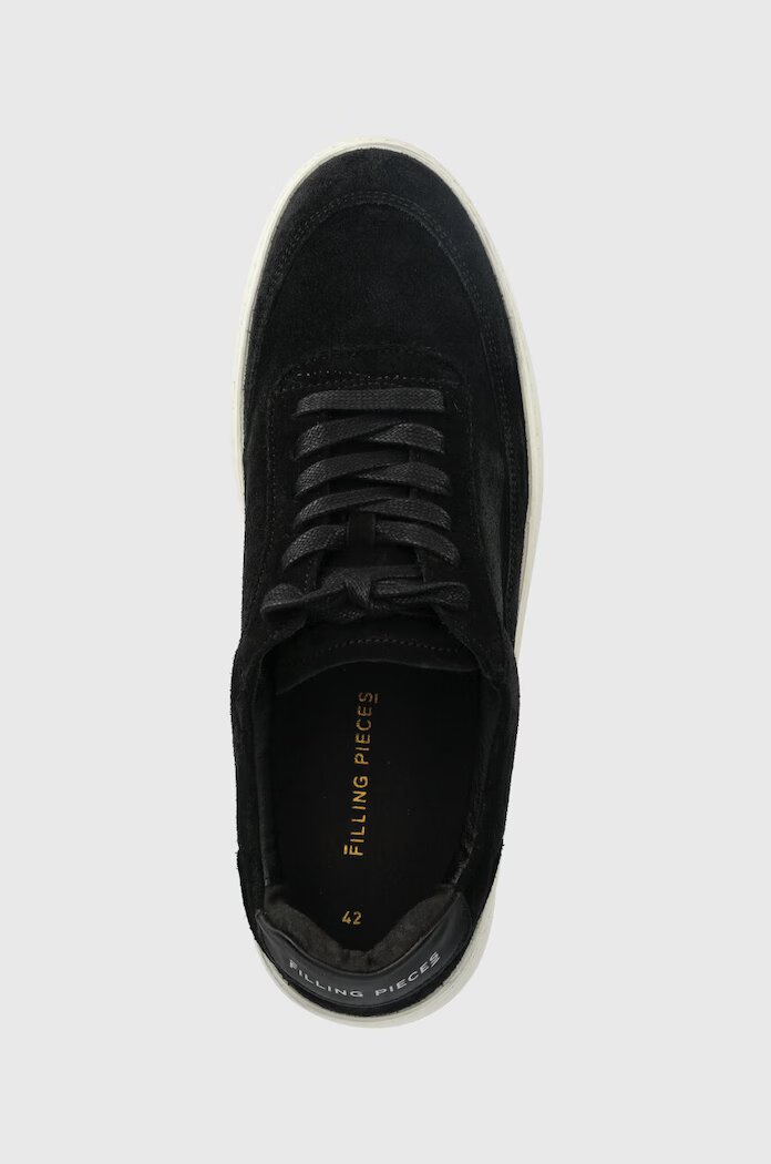 Filling Pieces Велурени маратонки Mondo Suede в черно 46733731284