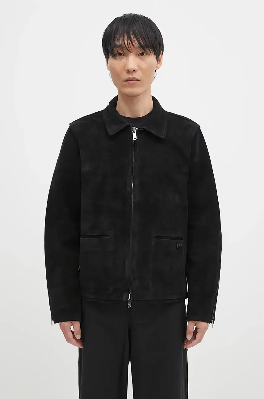 Filling Pieces Велурено яке Leather Jacket Suede