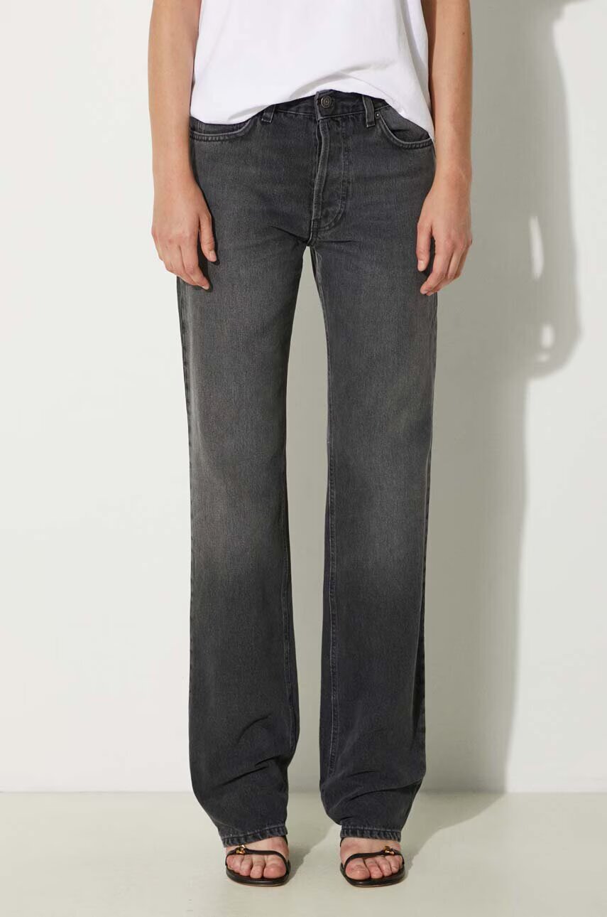 Fiorucci Дънки Faded Black Straight Fit Jeans