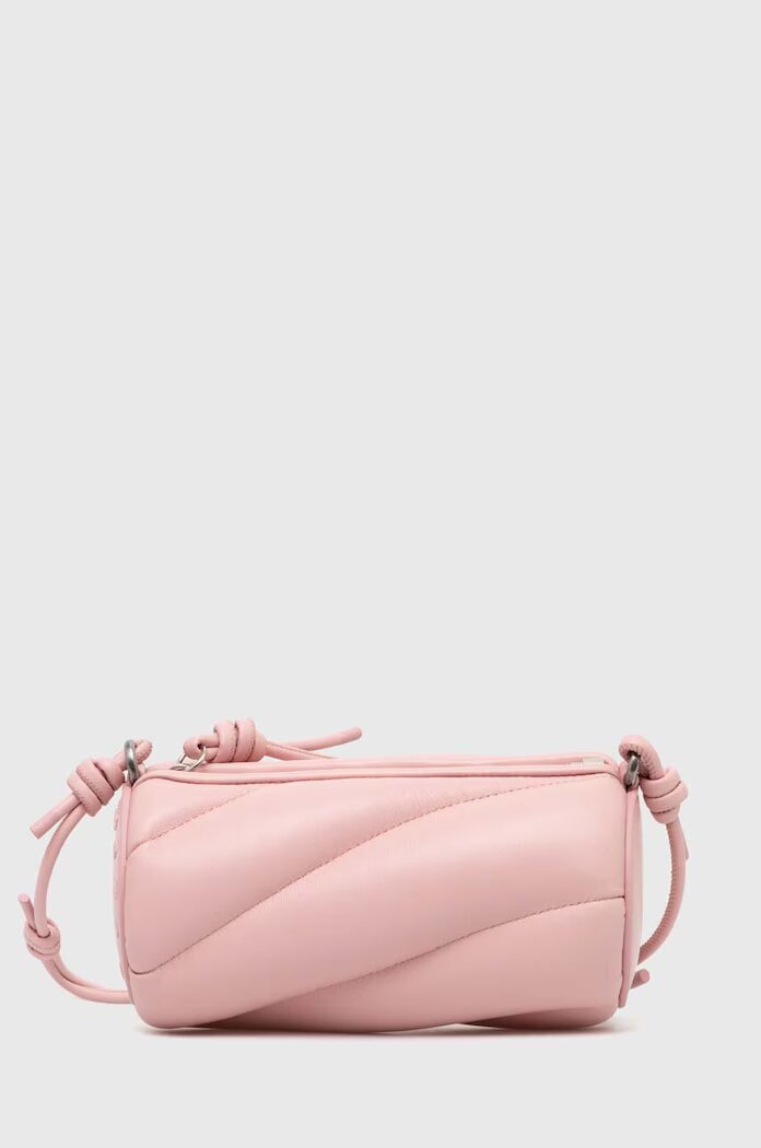 Fiorucci Кожена чанта Baby Pink Leather Mini Mella Bag в розово U01FPABA002LE04PN02