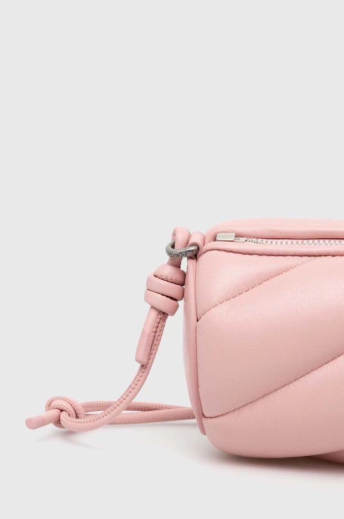 Fiorucci Кожена чанта Baby Pink Leather Mini Mella Bag в розово U01FPABA002LE04PN02