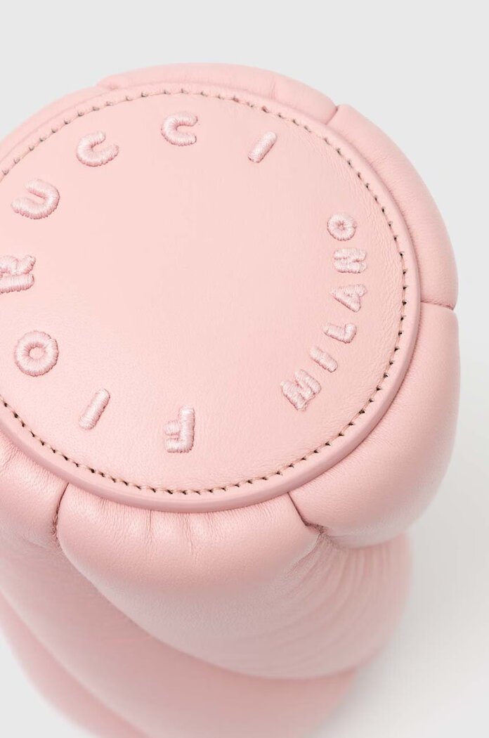 Fiorucci Кожена чанта Baby Pink Leather Mini Mella Bag в розово U01FPABA002LE04PN02