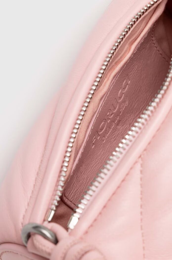 Fiorucci Кожена чанта Baby Pink Leather Mini Mella Bag в розово U01FPABA002LE04PN02