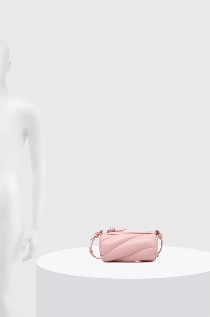 Fiorucci Кожена чанта Baby Pink Leather Mini Mella Bag в розово U01FPABA002LE04PN02
