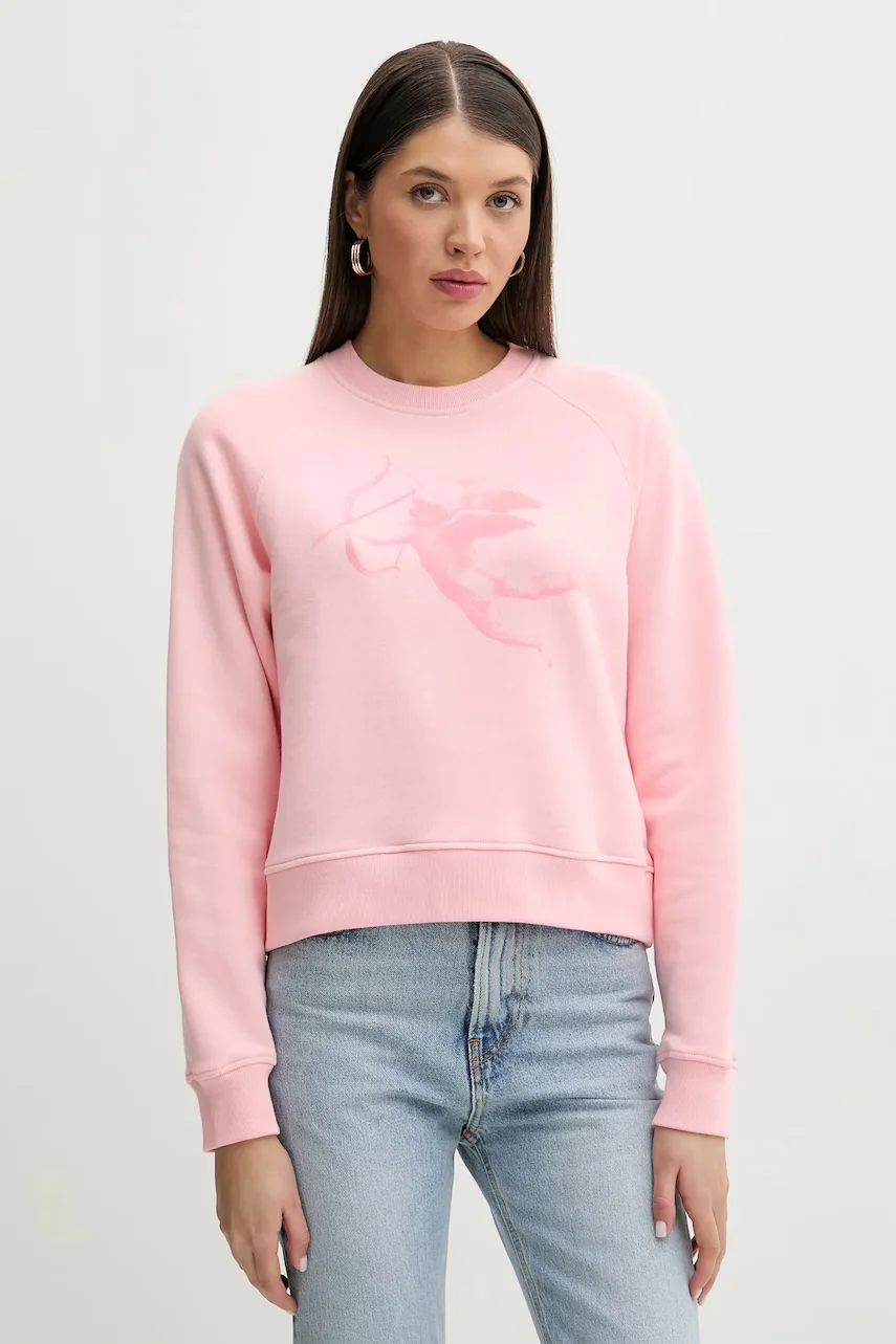 Fiorucci Памучен суичър Cupid Print Slim Fit Sweatshirt