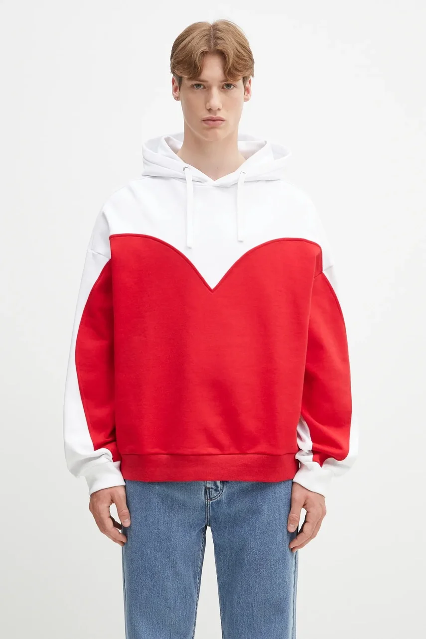 Fiorucci Памучен суичър Heart Relaxed Fit