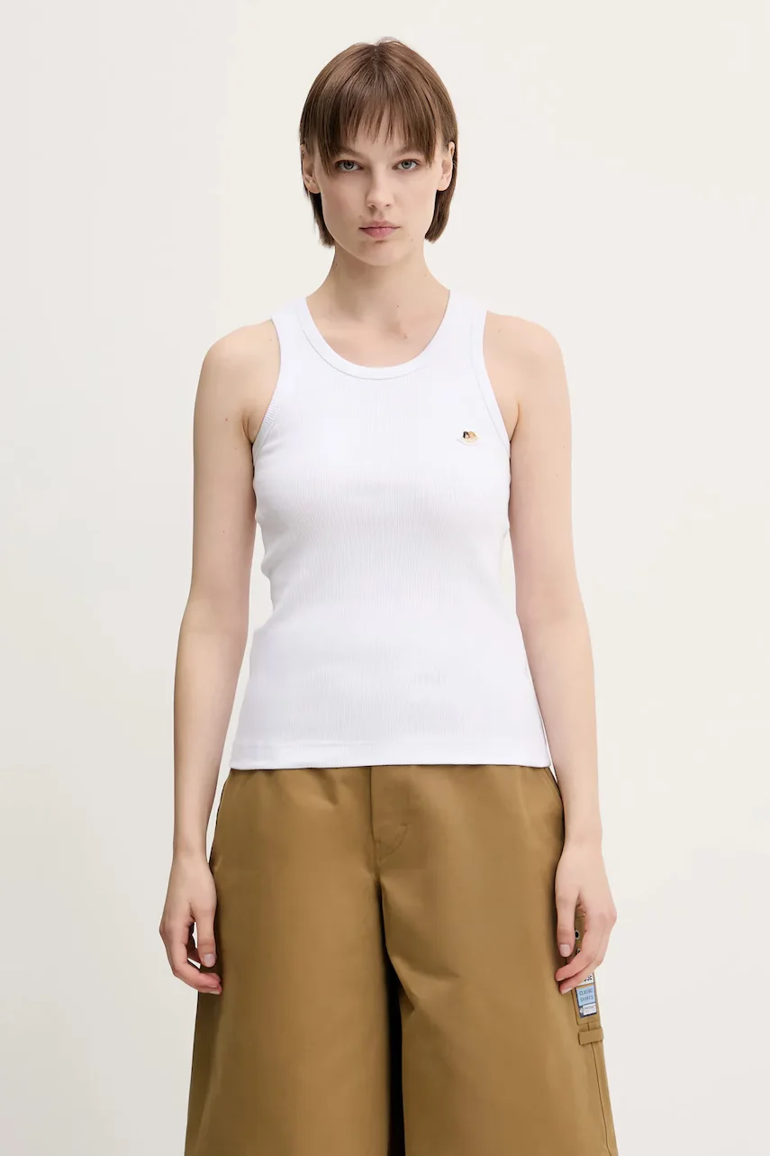 Fiorucci Памучен топ Angel Patch Ribbed Tank