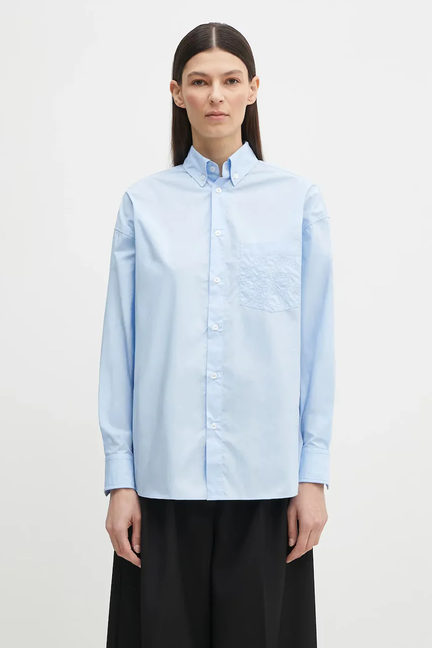 Fiorucci Памучна риза Angel Embroidered Relaxed Fit